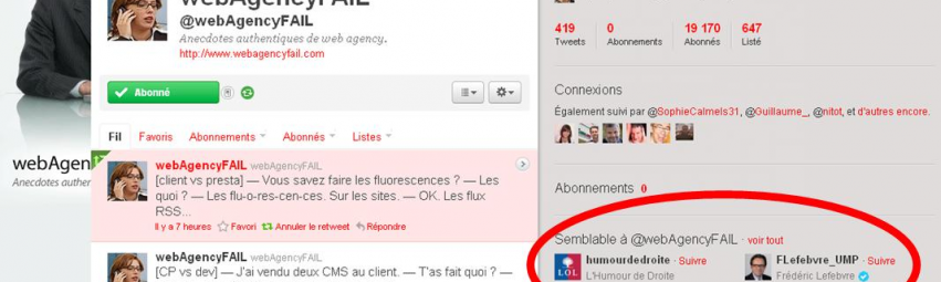 Recommandations Twitter fort A Propos
