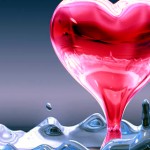 Water Red Heart